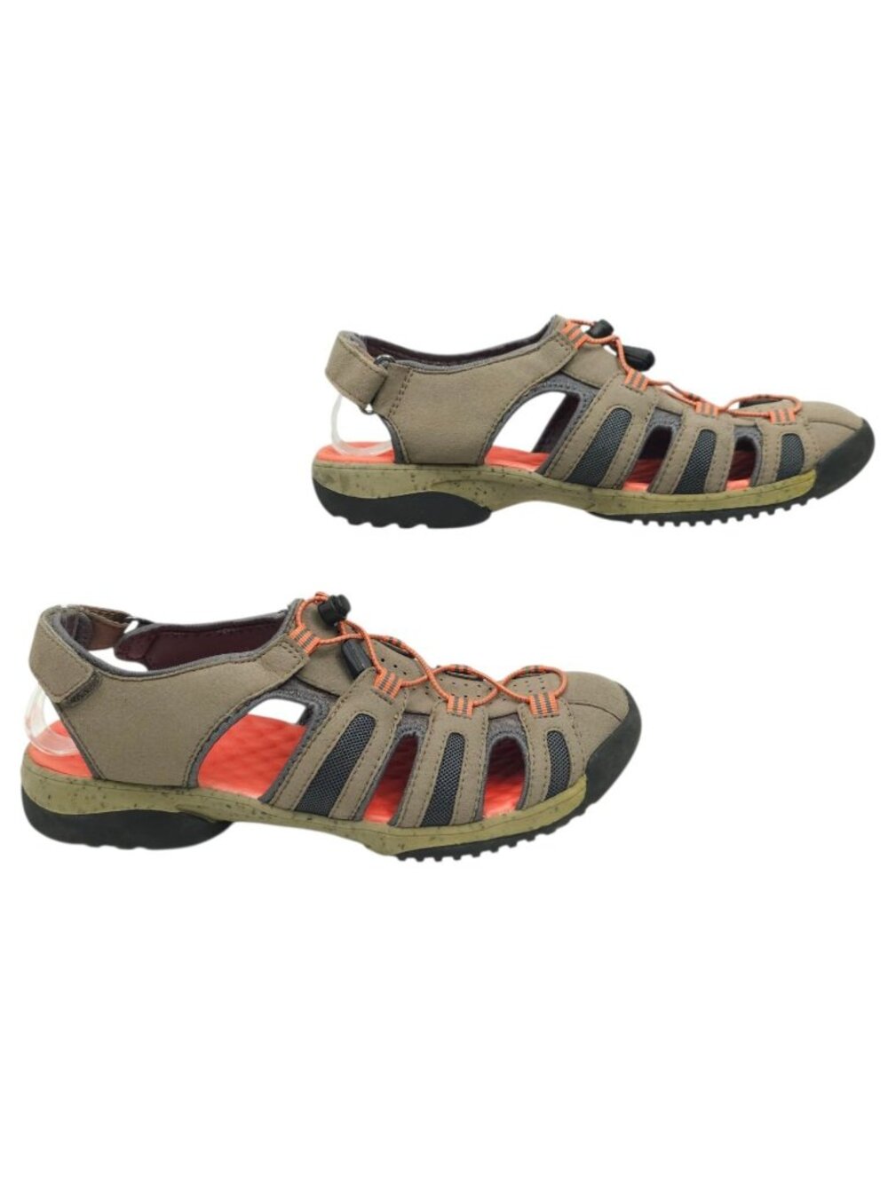Clarks Tuvia Melon Fisherman Sandals Women 9N Hiking Shoes Closed Toe Trails - Picture 2 of 16